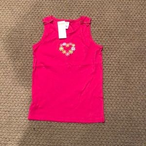 Gymboree Pink Flower Heart Tank Top